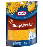 Kraft Cheese Shred Sharp Cheddar 8oz
