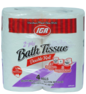 IGA Bathroom Tissue  Printed 2Ply