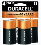 Duracell Batteries Alk D #MN1300 4’s