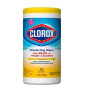 Clorox Disinfectant Wipes Lemon 75’s