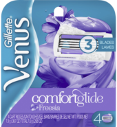 Gillette Venus Cartridges Freesia Comfortglide 3 Blades 4ct
