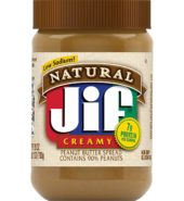 JIF Natural Peanut Butter Creamy 28oz