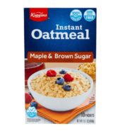 Kiggins Instant Oatmeal Maple Brown 10pk