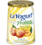 La Yogurt Rich & Creamy Peach 6oz