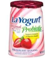 La Yogurt Orginal Strawberry Banana 6oz