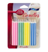 Betty Crocker Pencil Candles 24s