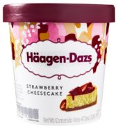 Haagen Dazs Ice Cream Strawberry Cheesecake 16oz