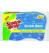 Scotch Brite Scrub Dots Non Scratch 2pk
