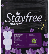 Stayfree Pads Maxi Over Night w Wing 28s