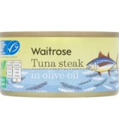 Waitrose Tuna Steak in Olive Oil 200g