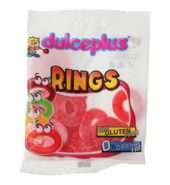 Dulceplus Strawberry Rings Sour G F 100g