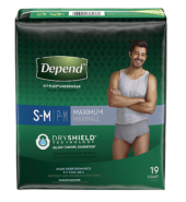 Depend Underwear For Men Max S/M 19’s