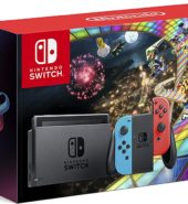 Nintendo Switch Console with Neon Blue & Neon Red Joy-Con + Mario Kart 8 Deluxe
