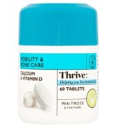 Waitrose Calcium & Vitamin D 60 Tablets