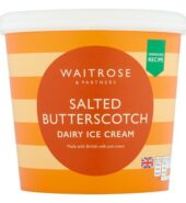 Waitrose Salted Butterscotch Ice Cream 1L